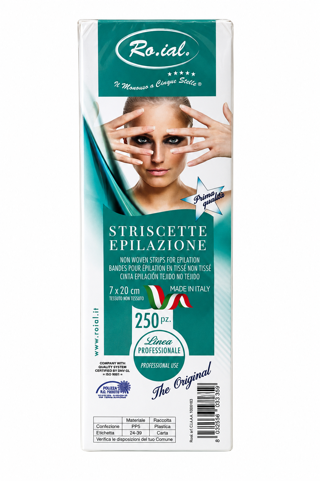 BEC80G BANDE EPILATION ROIAL PREMIUM 80G X250 BANDES EPILATION PREMIUM 80gr PAQUET 250 – Image 1