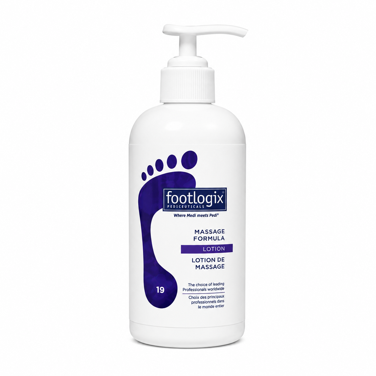 FLXN19R FOOTLOGIX MASSAGE FORMULA LOTION DE MASSAGE 250 ML N19 FOOTLOGIX MASSAGE FORMULA/LOTION DE MASSAGE/250 ML N°19 – Image 1