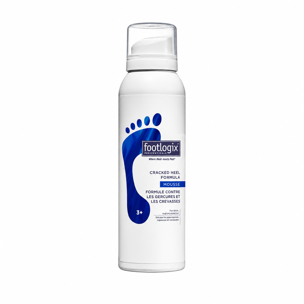 FLXN3PR FOOTLOGIX CRACKED MOUSSE GERCURES ET CREVASSES REVENTE 125 ML N3+ FOOTLOGIX CRACKED /MOUSSE GERCURES ET CREVASSES / REVENTE 125 ML N°3+ – Image 1