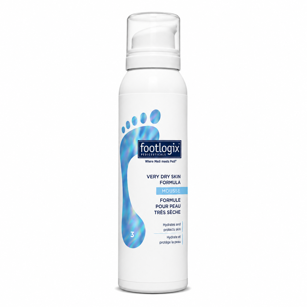 FLXN3R FOOTLOGIX VERY DRY SKIN MOUSSE PEAU TRES SECHE REVENTE 125 ML N3 FOOTLOGIX VERY DRY SKIN /MOUSSE PEAU TRES SECHE / REVENTE 125 ML N°3 – Image 1