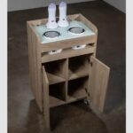 GUERIDON TWIN V2  PORTE (SANS CHAUFFE CIRE) +COULEUR BOIS – Image 2