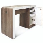 TABLE MANUCURE COUTURE 1 POSTE AVEC RANGEMENT (H82*L121-l50) + COUL