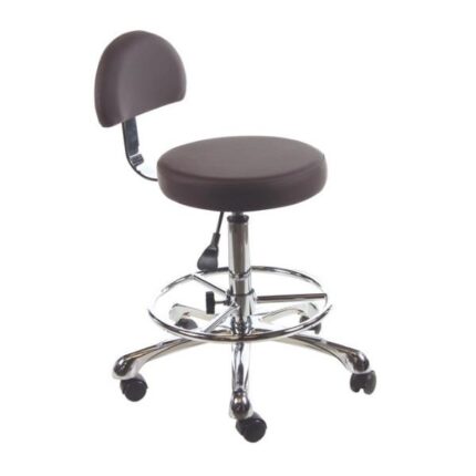 TABOURET AVEC DOSSIER CHOCOLAT