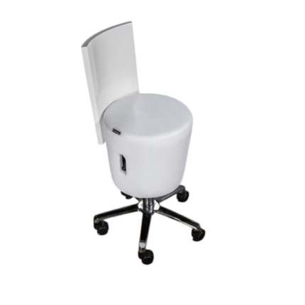TABOURET NAUTY SELLERIE BLANCHE + COULEUR BOIS