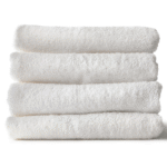 SERVIETTE 30X30CM BLANCHE 100% COTON 450 g/m2 SACHET DE 12