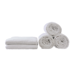 SERVIETTE 50X90CM BLANCHE 100% COTON 450 g/m2 SACHET DE 10 PIECES